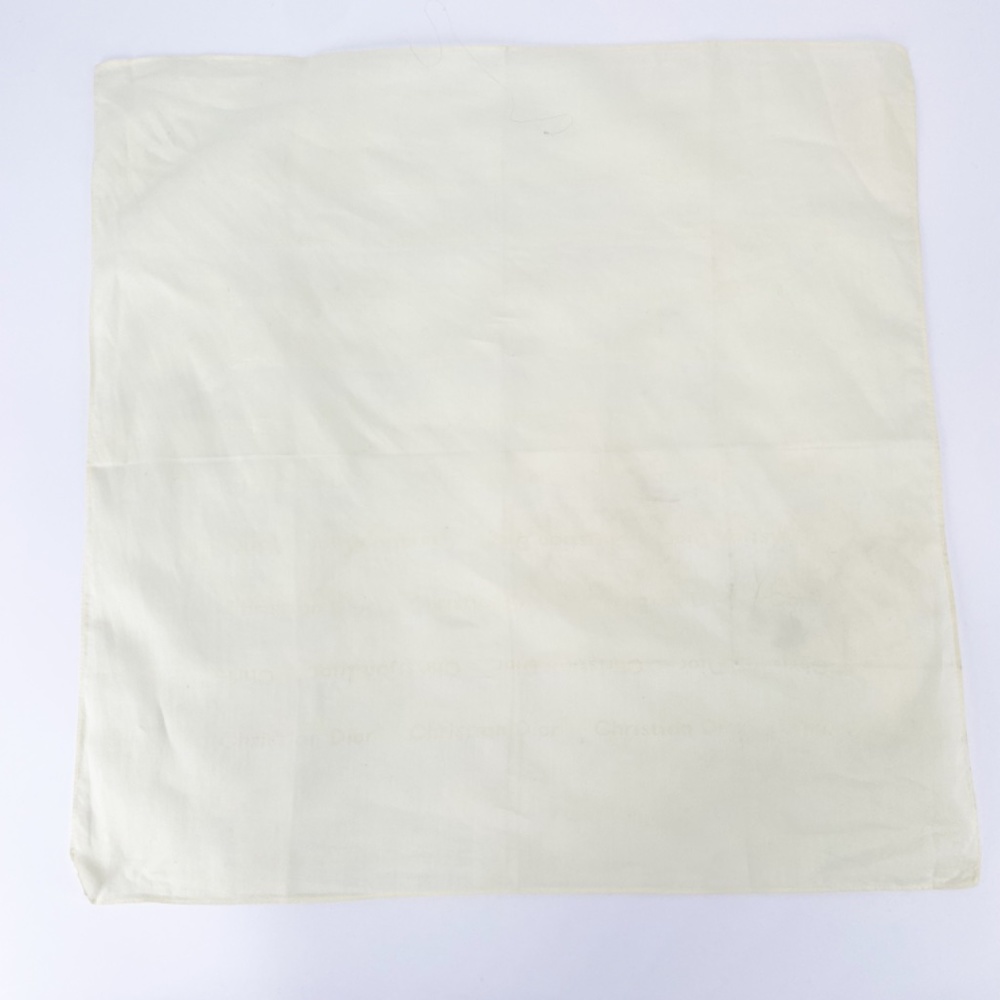 Christian Dior Vintage Cream Buttercream Yellow Cotton Handkerchief Scarf - Picture 2 of 6